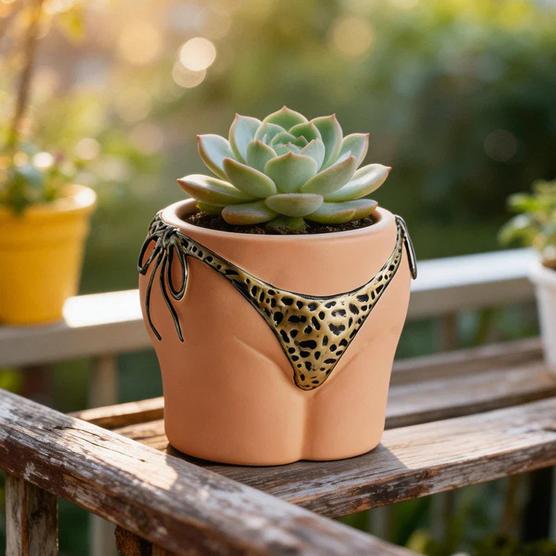 Beach Body Bikini Plant Pot