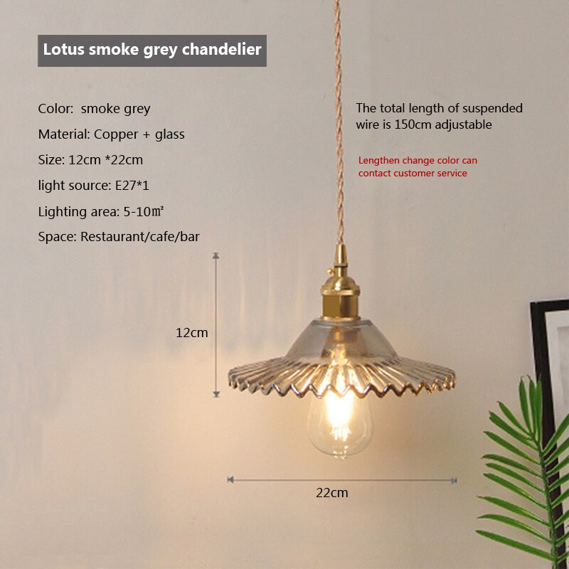 Nordic Brilliance Transparent Glass Pendant Lamp - Image 9