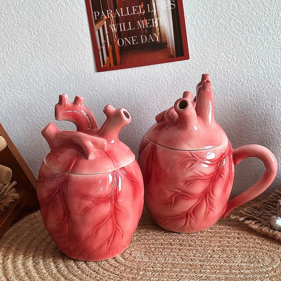 Skip a Beat Anatomical Heart Coffee Mug