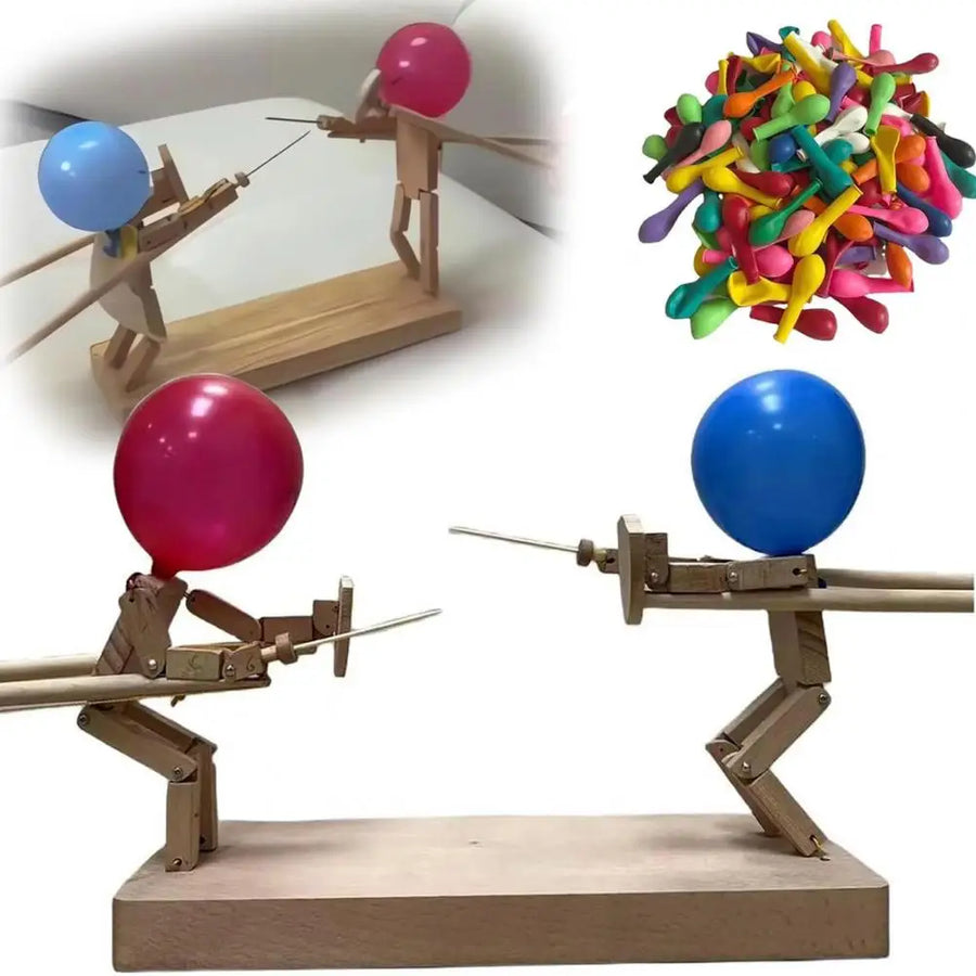DIY Wooden Bots Battle Game Toy - Image 4