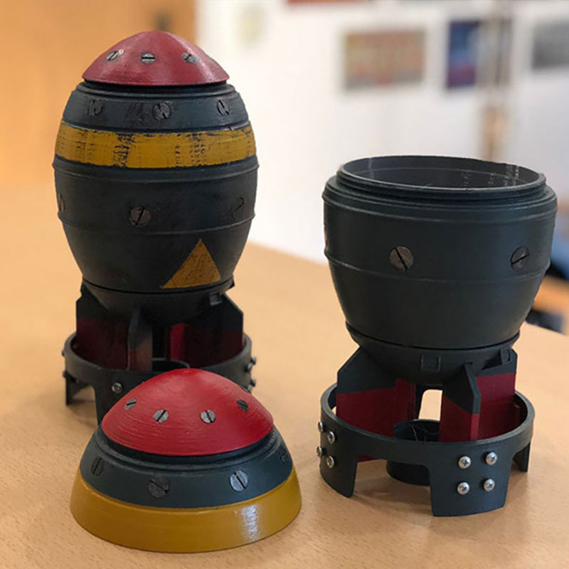 Mini Bomb Home Resin Storage Box - Image 0