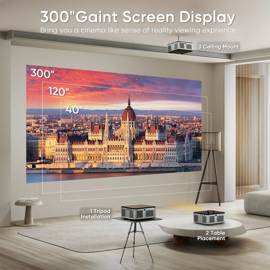 Pro HD Mega View Theater-Quality Portable Projector - Image 4