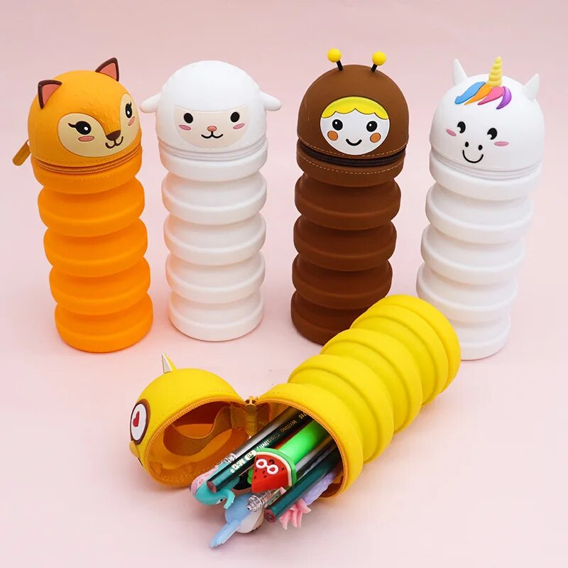 Stretchable Cartoon Flexible Pencil Case - Image 1