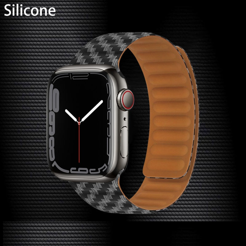 Magnetic Strap Leather Smart Watch Band - Image 24