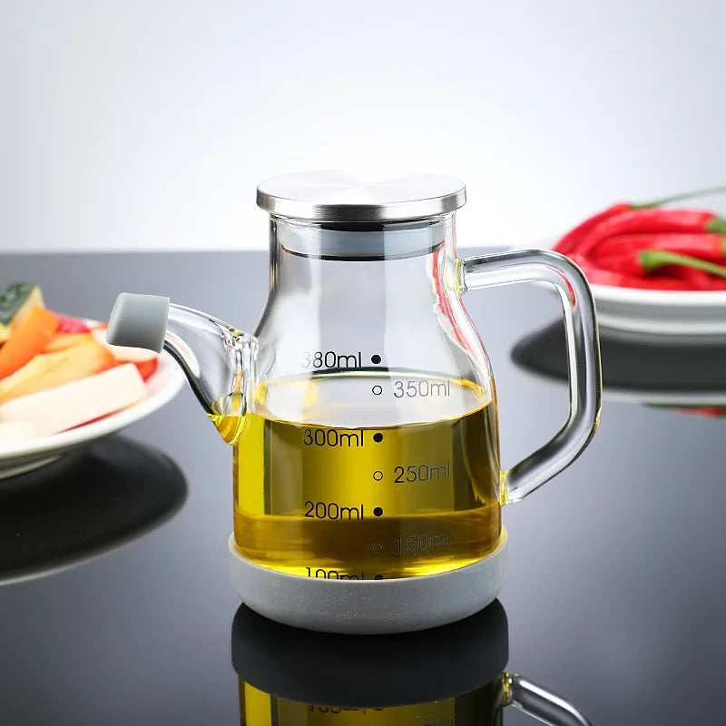 Pure Glass Measuring Scale Oil DispenserBottle