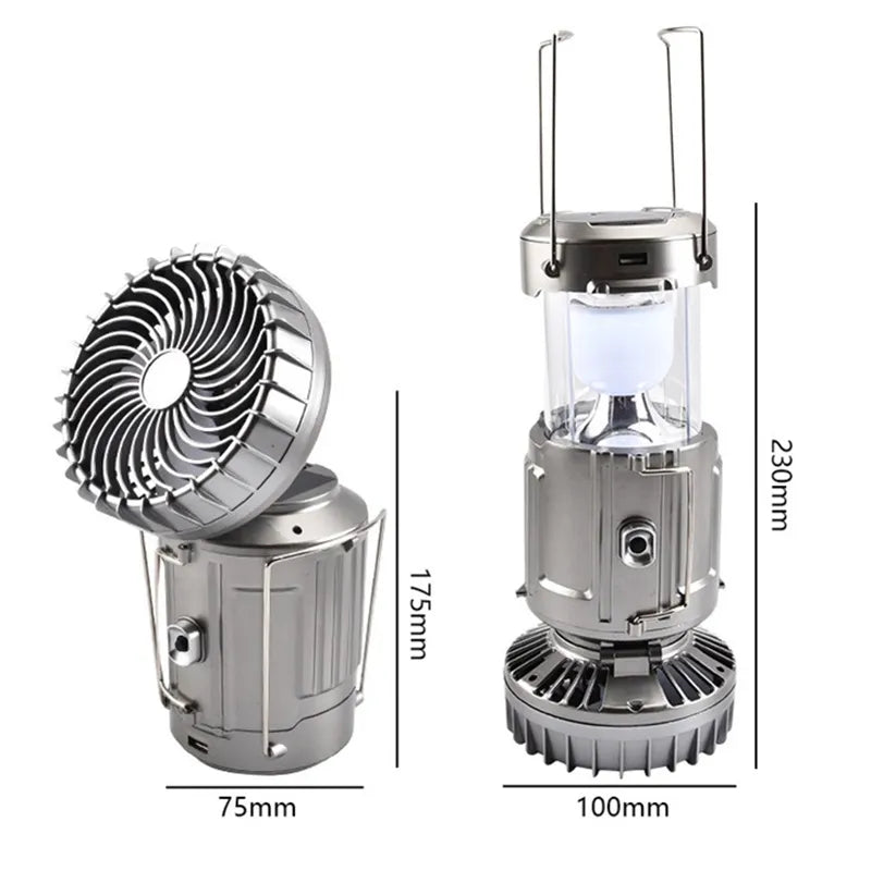 Built-in Fan Fishing LED Tent Lamp