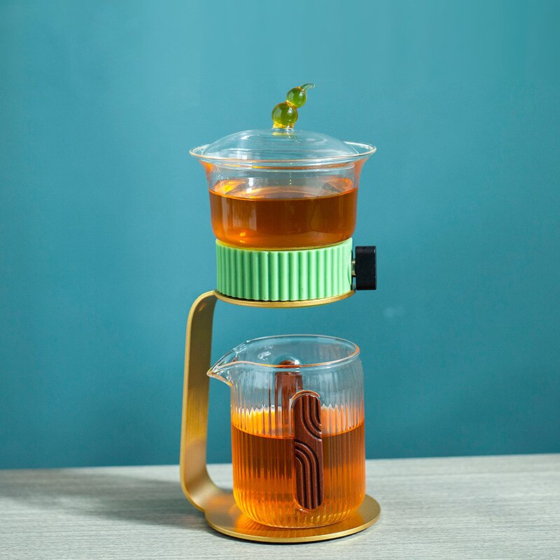 Ancient Mystery Leaf Glass Teapot - Image 6