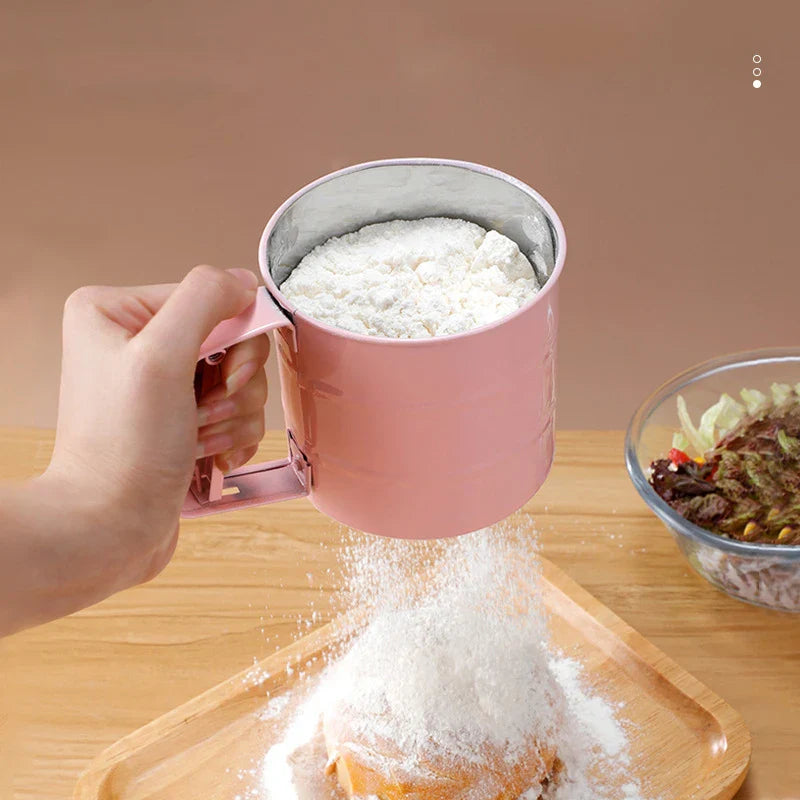 Handheld Kitchen Flour Sifter Semi-Automatic Kitchen Gadget - Image 0
