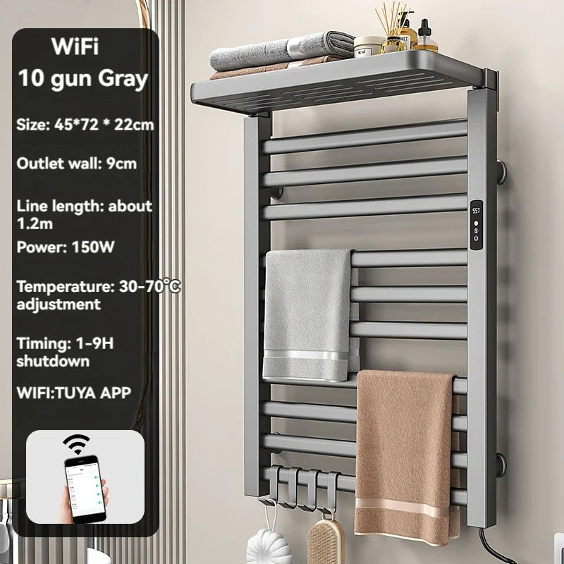 Intelligent Electric Heated Towel Drying Organizer Rack - Image 21
