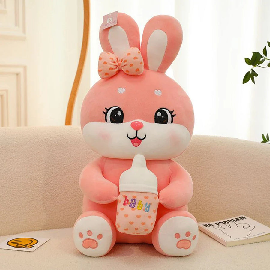 Sweet Bottle-Hugging Bunny Plush - Image 4