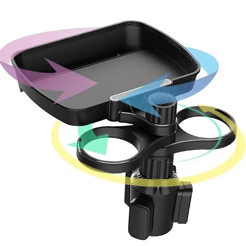 Expandable Multifunctional Car Snack Table Cup Holder - Image 3