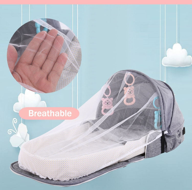 Portable Foldable Crib Baby Nest Backpack - Image 2