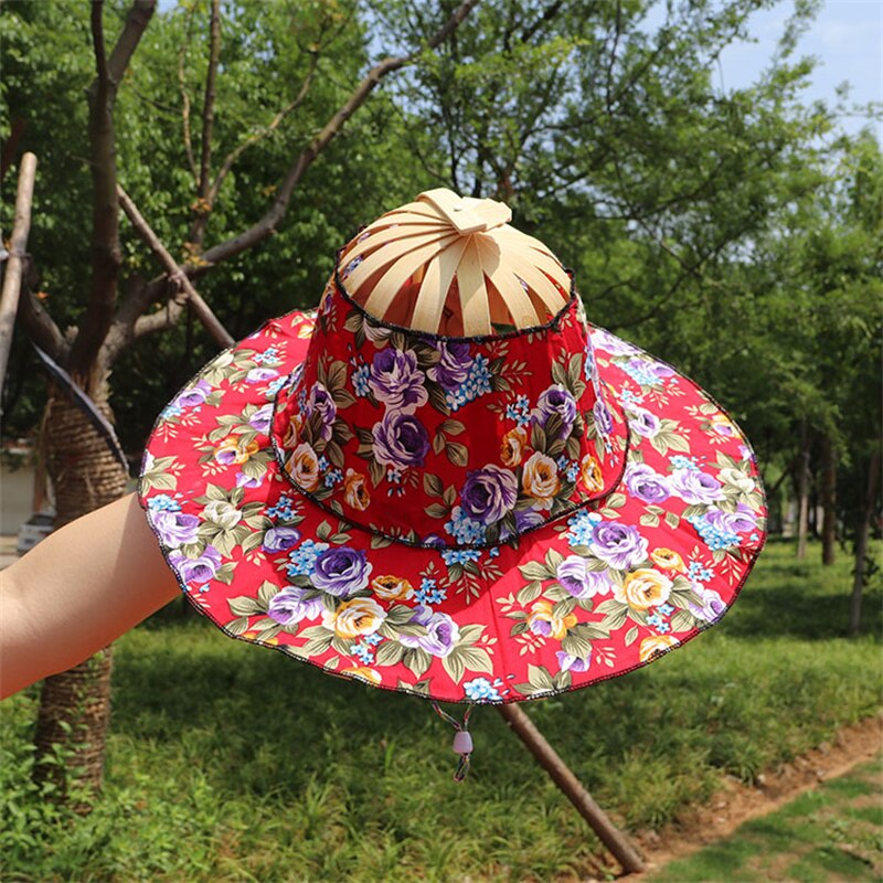 Cute Bamboo Folding Summer Cap