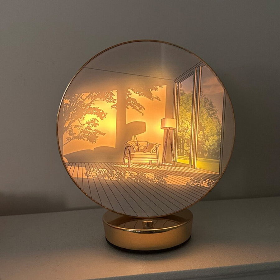 Creative Artistic Orb Painting Table Lamp - Image 7