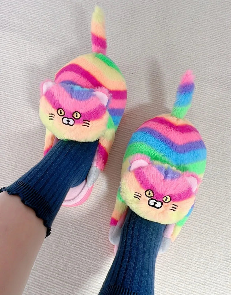 Cuddle Cat Plush Slippers
