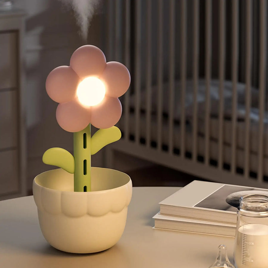 Bloom Mist Flower Humidifier Night Lamp