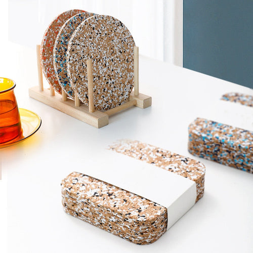 Colorful Cork Cup Coaster - Image 0