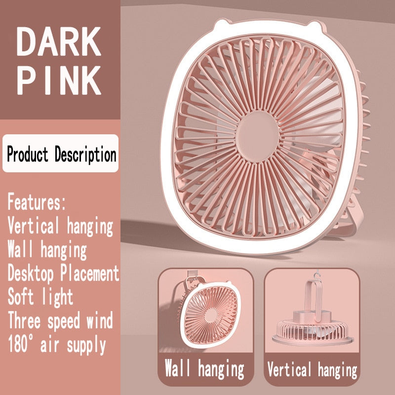 Compact Easy Mini Night Lamp USB Air Cooler - Image 6