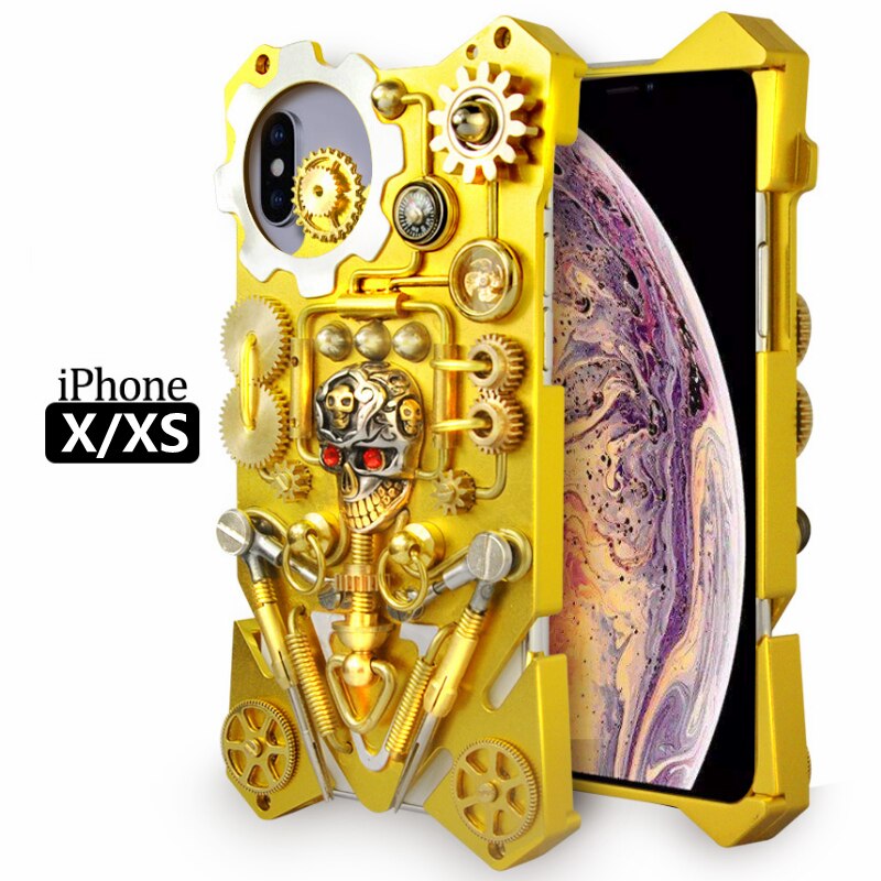 Mechanic Skull Cyberpunk Style iPhone Case - Image 16