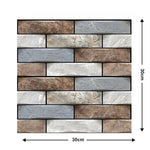 3D Wall Brick Pattern Decal