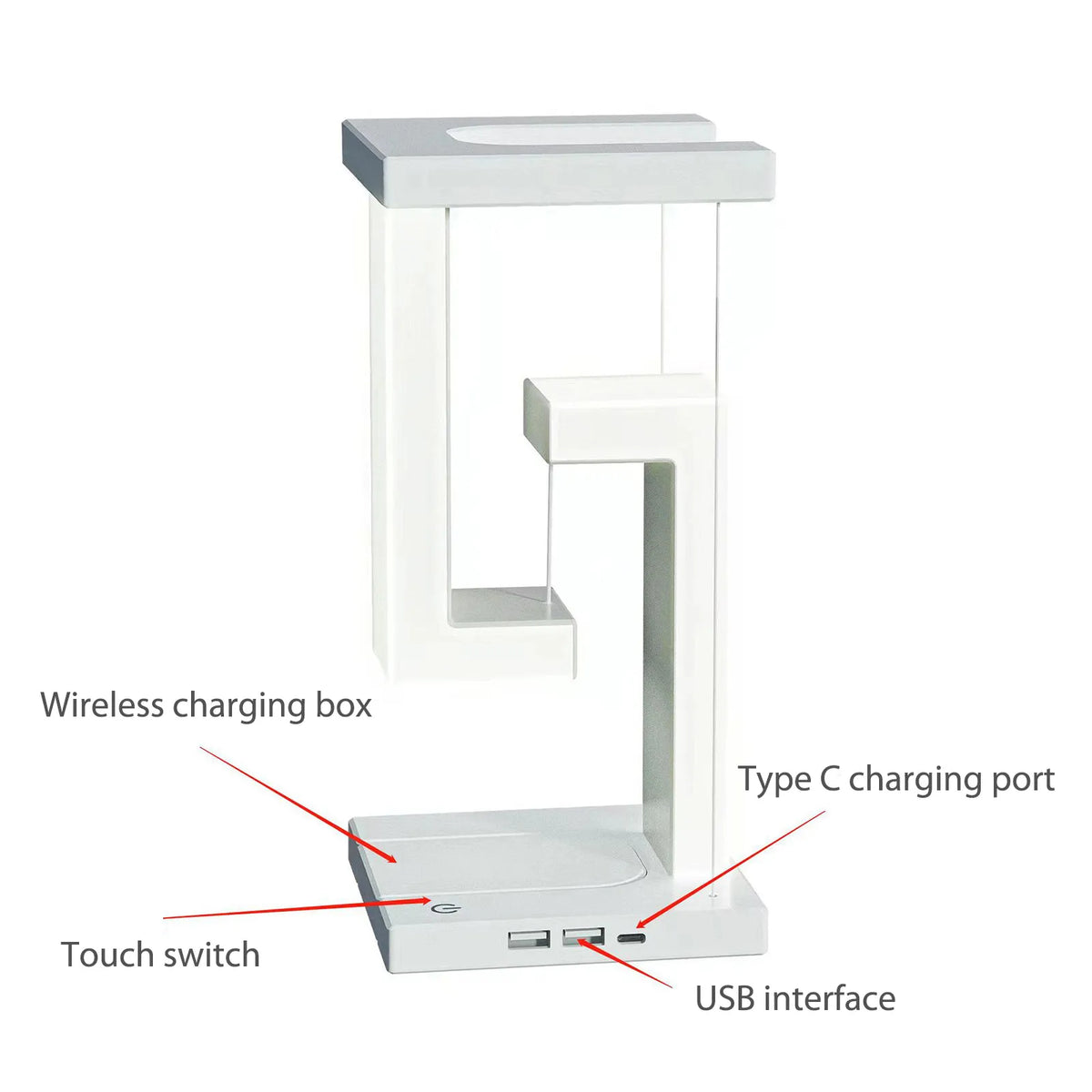 Anti Gravity Orbit Wireless Charging Night Lamp