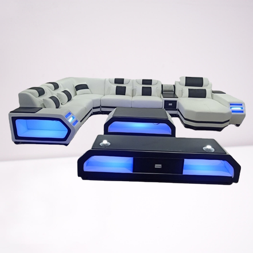 Futuristic Hyper-Lounge Grand Living Sofa Set - Image 3