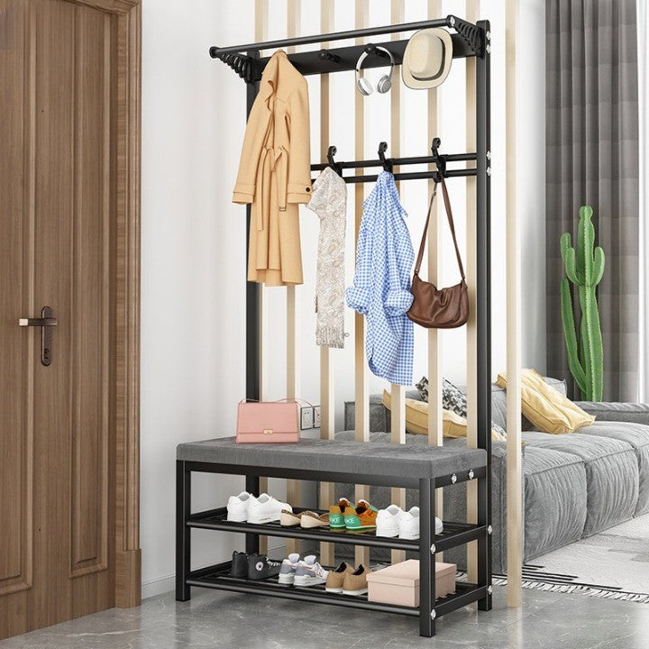 Entry Organizer Coat Hanger Elegant Shoe Rack - Image 0
