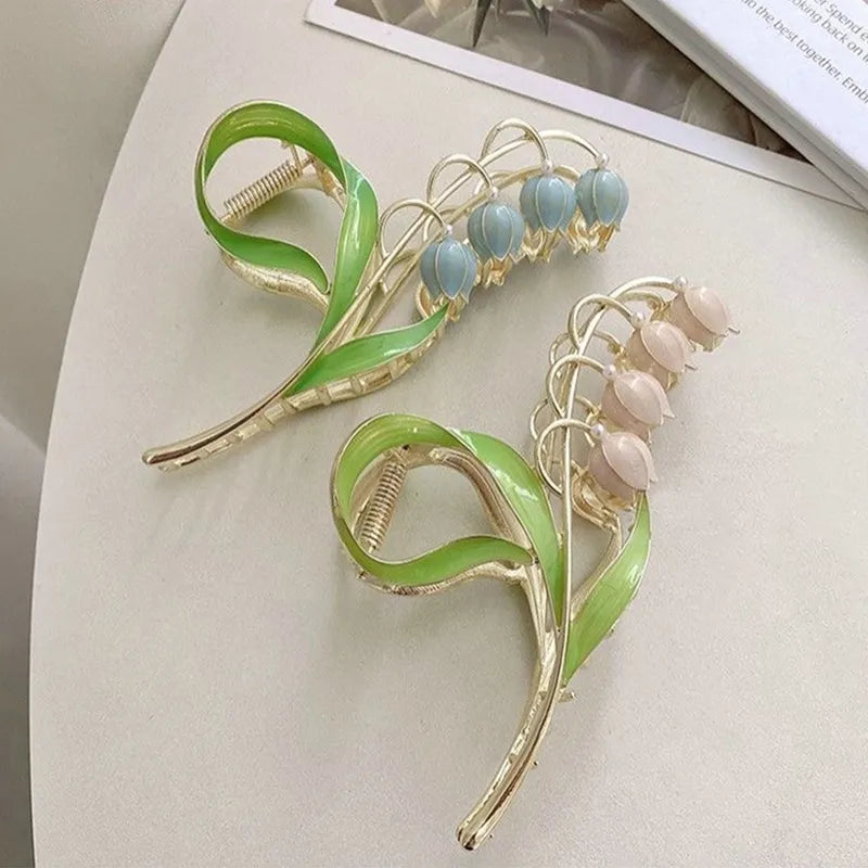 Bluebell Floral Hair Claw Clip - Image 4
