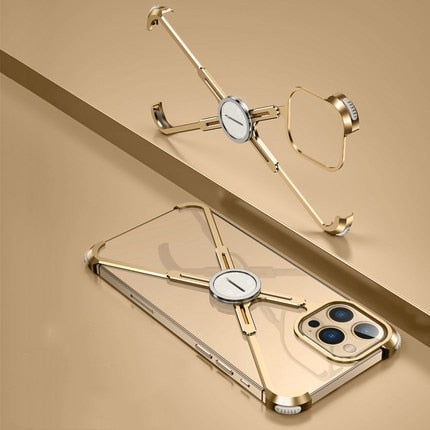 X Shaped Metal iPhone Back Cover Case - Image 9