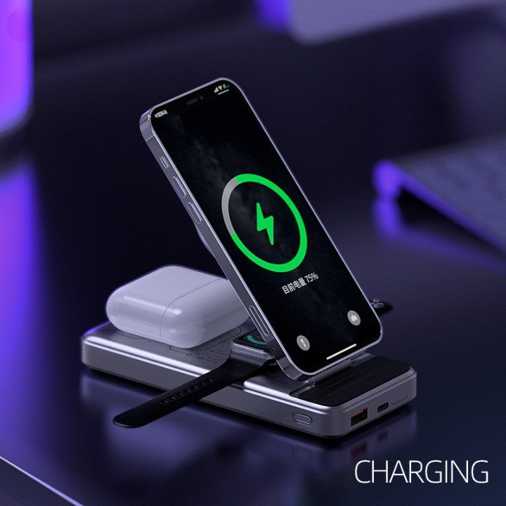 5in1 Magic Eye Wireless Fast Charging Dock Station - Image 5