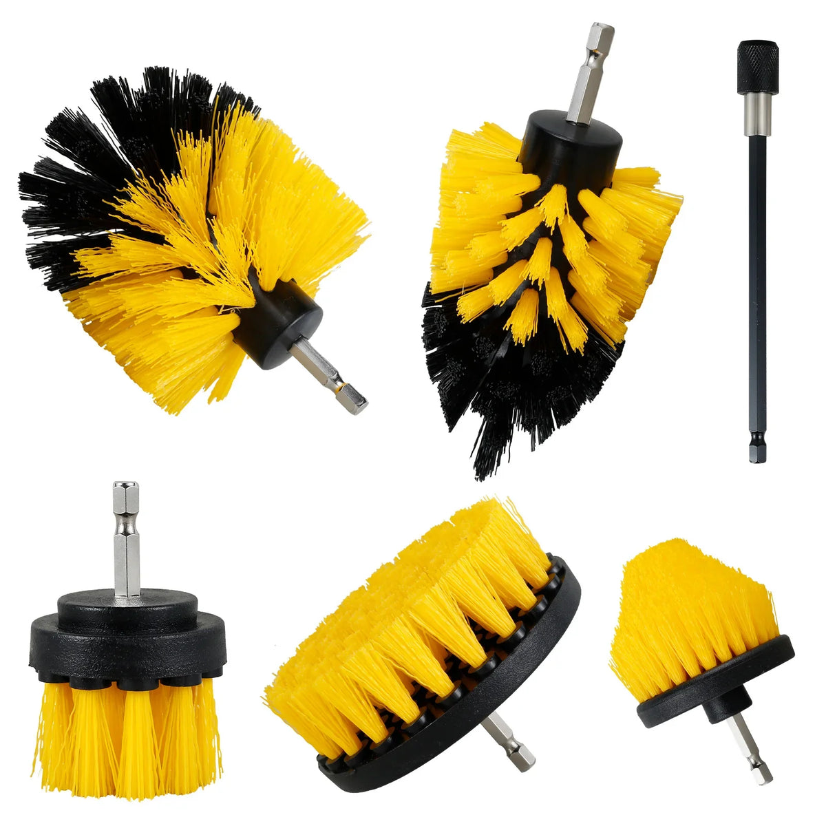 5PCS Electric Drill Attachment Ultimate Cleaning Brush Kit