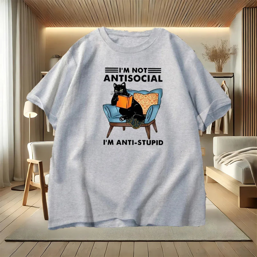 I am Not Antisocial Funny T-Shirt - Image 4