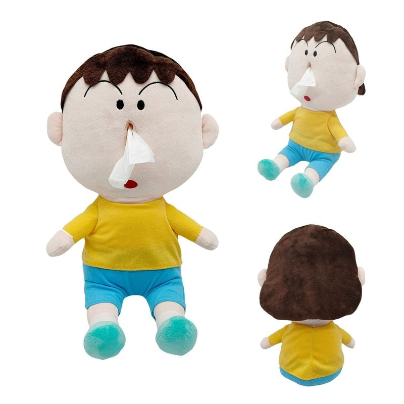 Mini Human Plush Toy Tissue Box