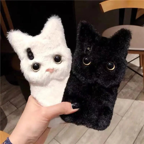 Fluffy Cat Warm Plush Fluffy iPhone Case - Image 0