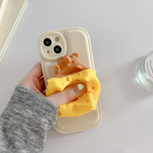 Cheese Lover Mouse iPhone Case - Image 0