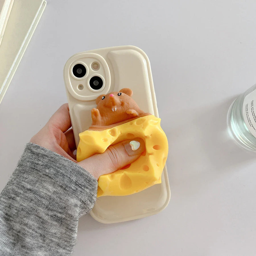 Cheese Lover Mouse iPhone Case - Image 0