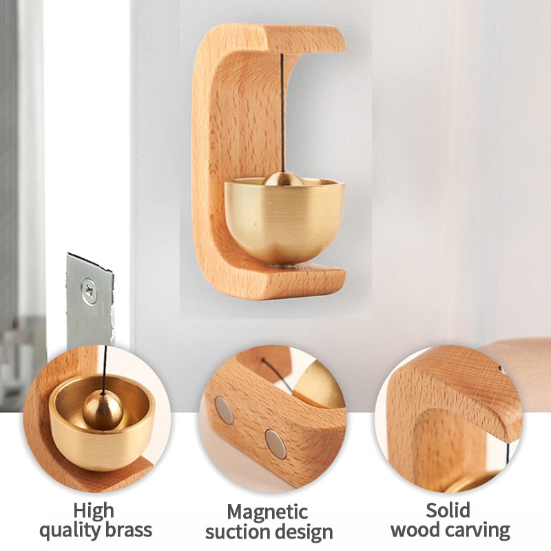 Forest Song Creative Wooden Door Bell - Image 3