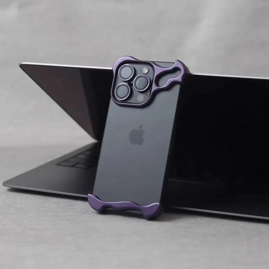 Luxury Irregular Metal Bumper Phone Case - Image 9