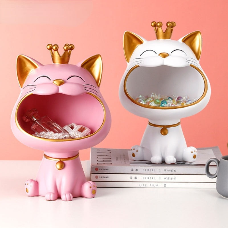 Fortune Kitty Statue Home Storage Box - Image 2