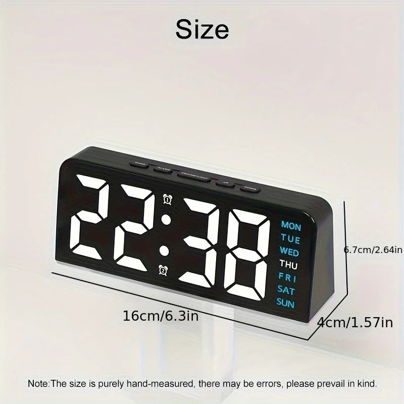 Modern LED All Week Display Night Lamp Alarm Clock - Image 5