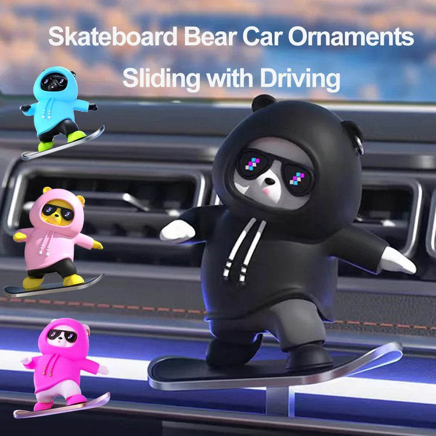 Skate Lover Bear Car Decor - Image 4