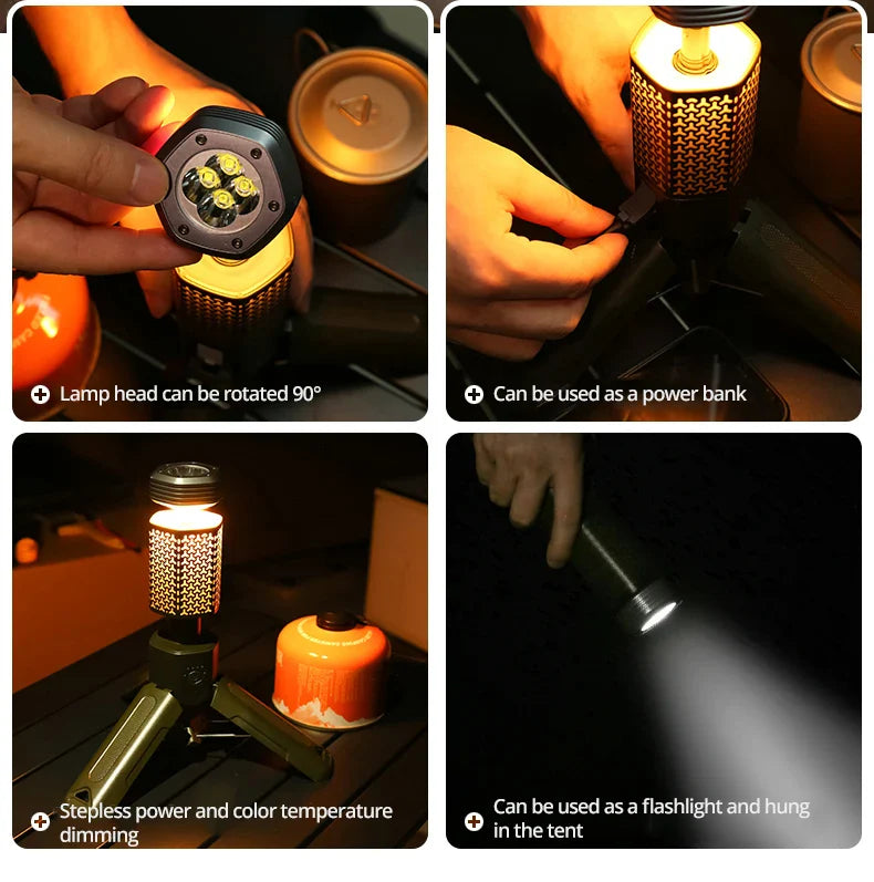 Camp Caster Adjustable Tripod Lantern - Image 2