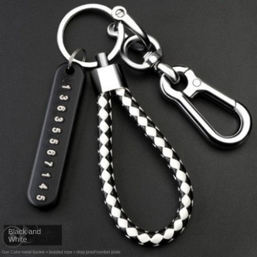 Anti Lost Metal Phone Number Keychain - Image 6