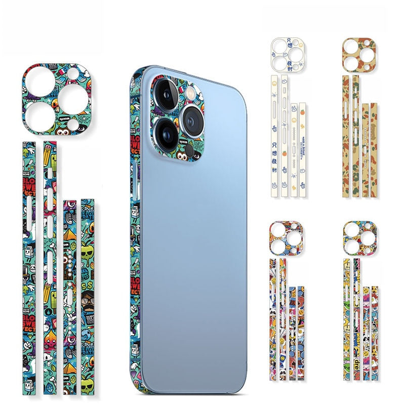 Funny Emojis iPhone Side Sticker - Image 0