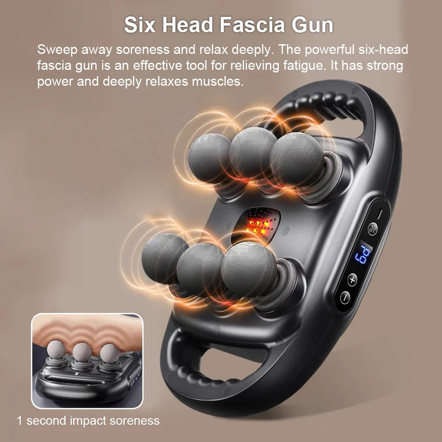 Six-Head Muscle Relief Massager Gun - Image 3