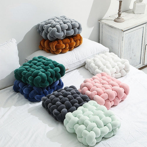 Knotted Ball Decorative Pillow - Image 0