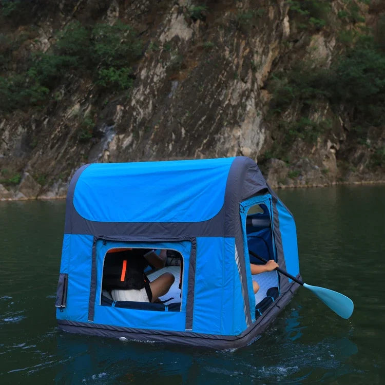 Camping Ready Large Inflatable Soft Cover Car Top Tent - Image 7