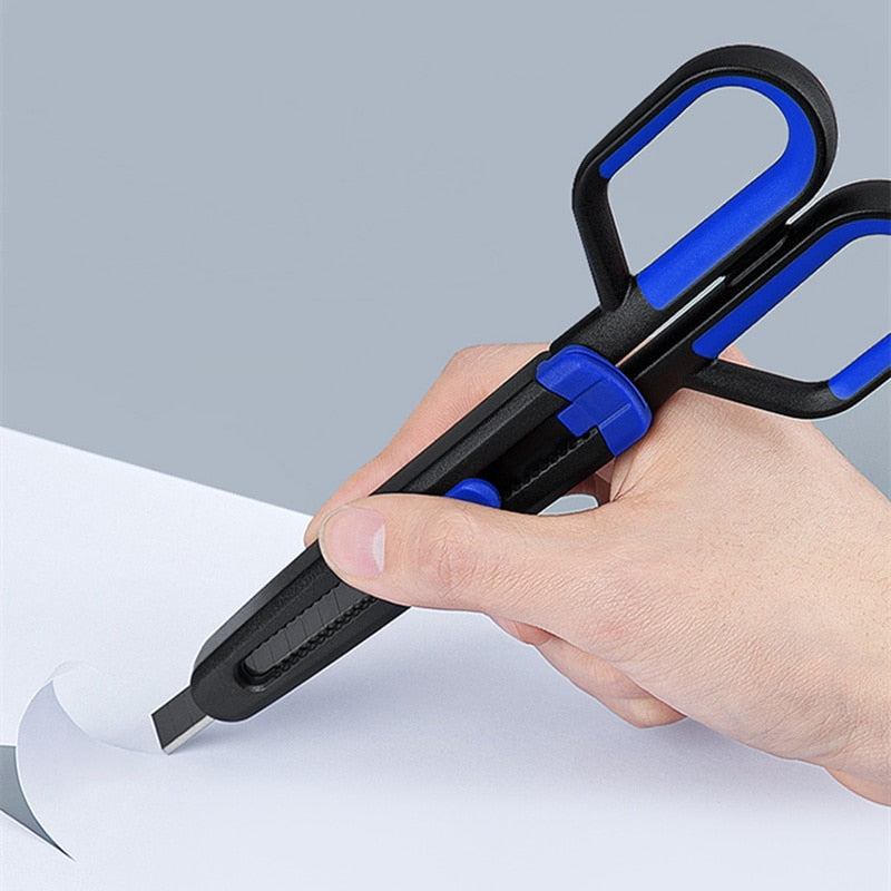 2in1 Safe Cut Creative Knife Scissor - Image 0