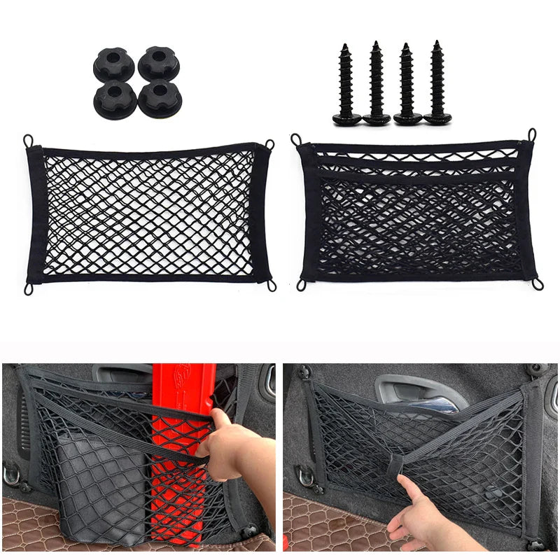 Stretchable Mesh Cargo Net Car Storage Organizer Pocket