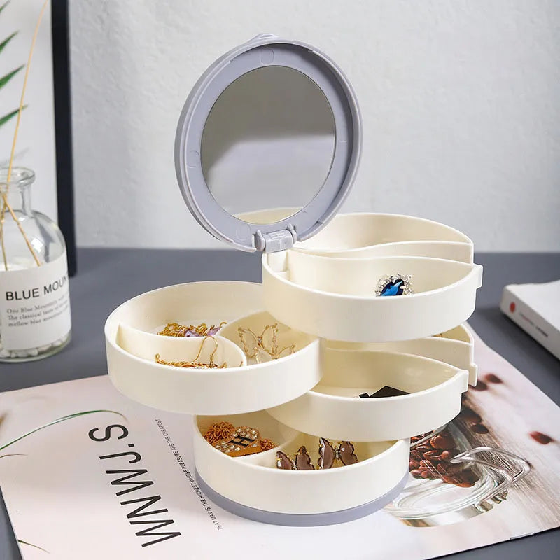 Multi-Layer Rotating  Jewelry Organizer Storage - Image 0